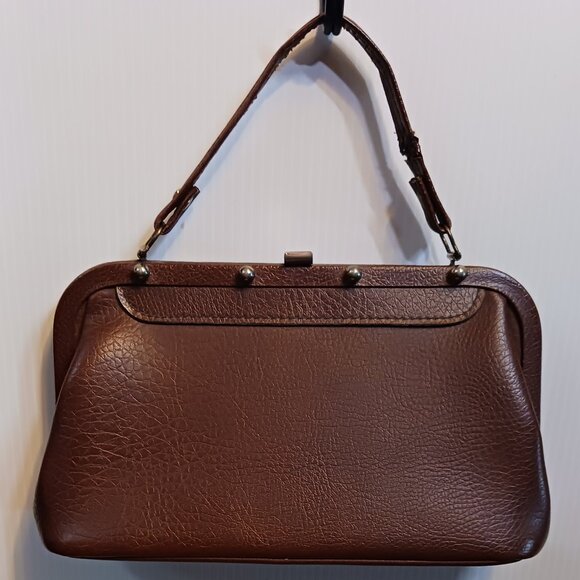Vintage Aina Brn Pebble Handbag - Picture 1 of 5